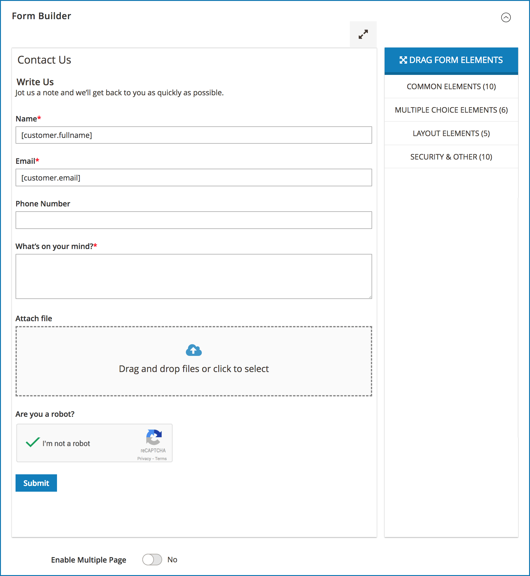 How To Add Contact Form In Magento 2 With Blue Form Builder Magezon