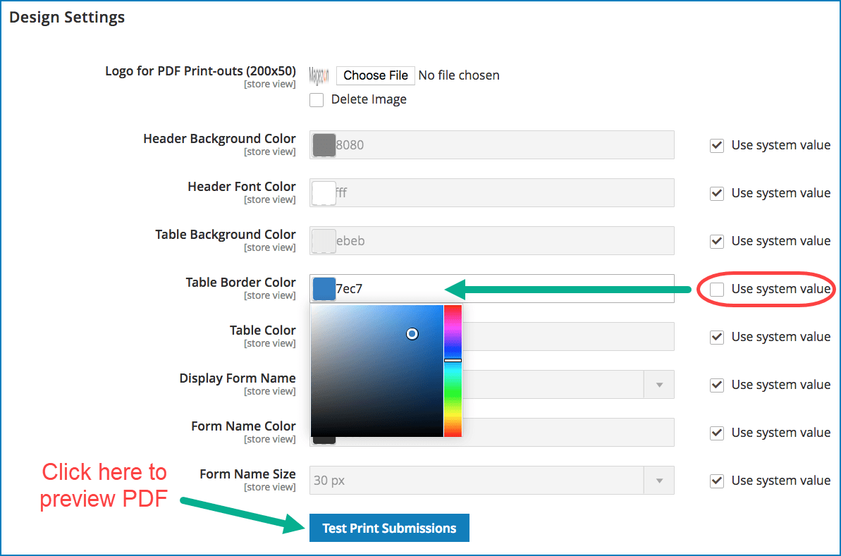 Include PDF attachment in form email notifications _ Make changes to PDF design