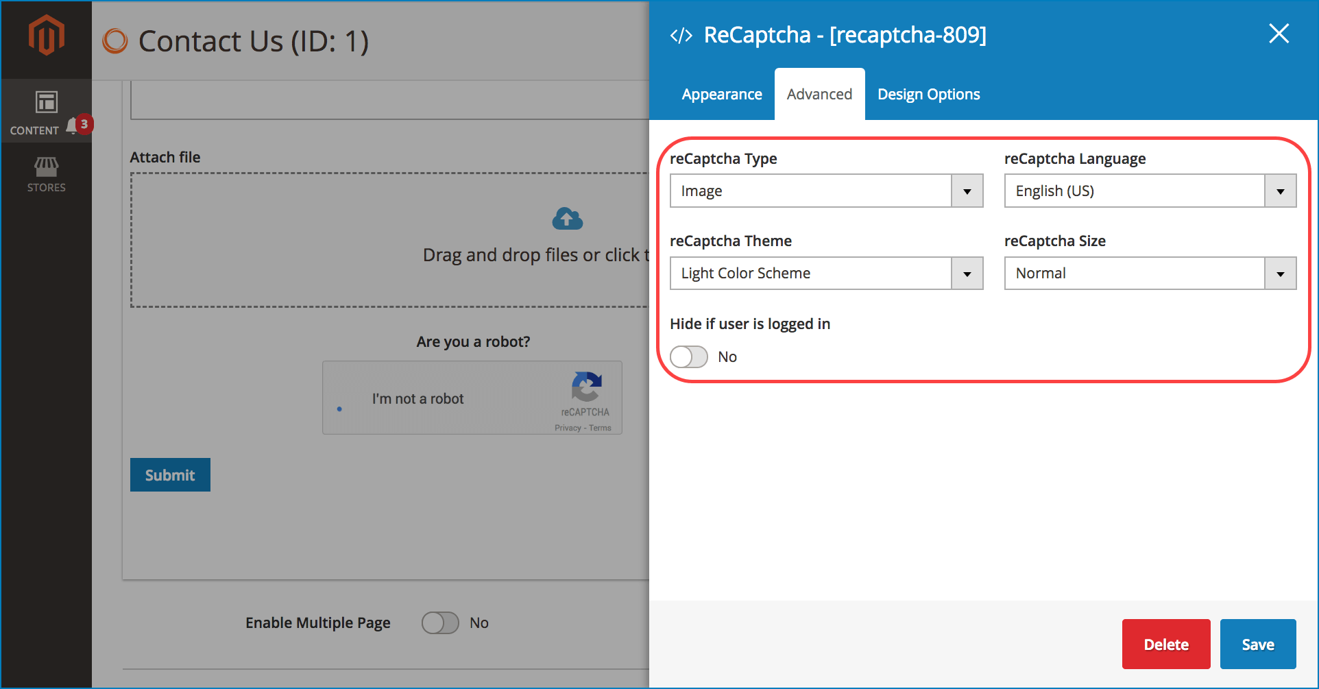 Magento 2 form spam prevention _ Configure reCapcha