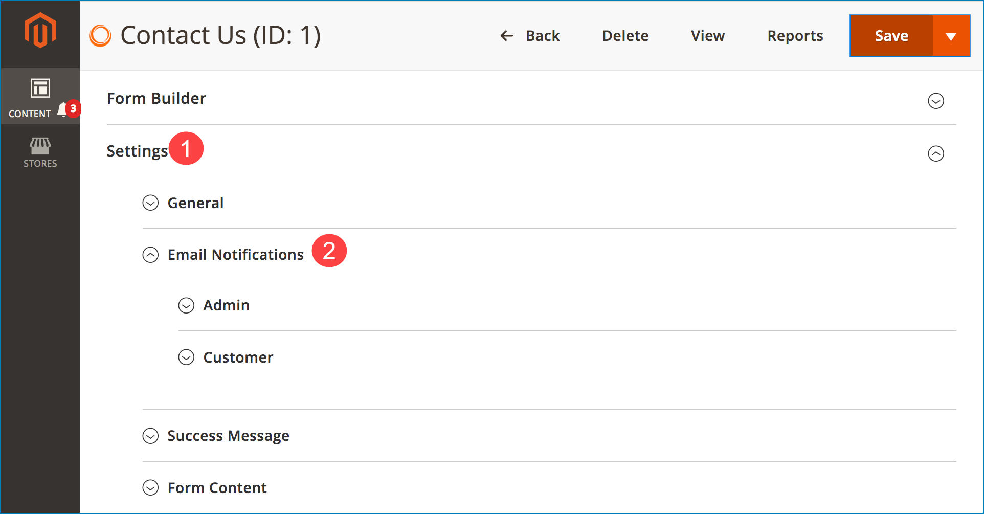 Speed up form submission _ Form settings