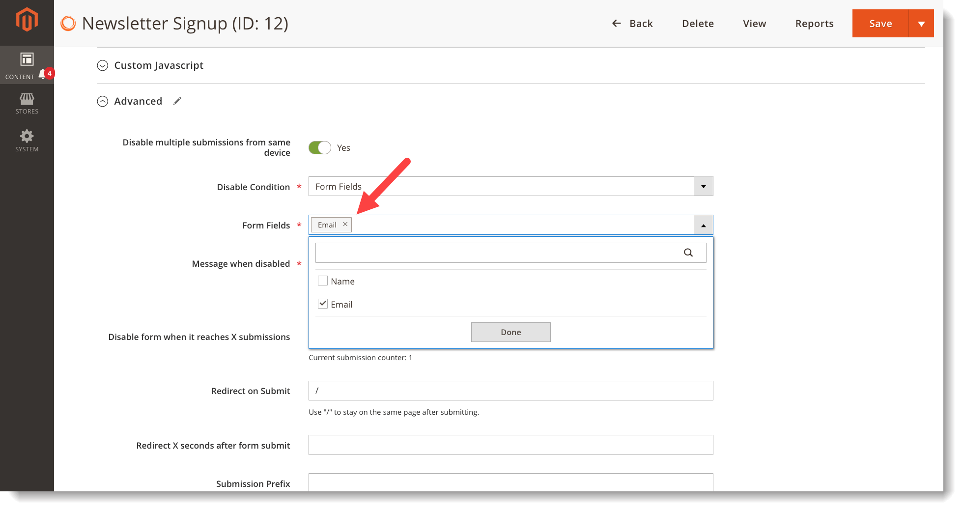 Newsletter signup form _ Avoid duplicate emails _ Based on form fields