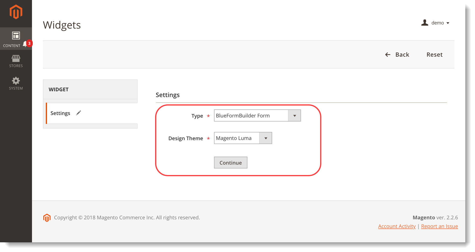 Newsletter signup form _ Widget settings