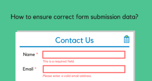 Ensure correct form submission data