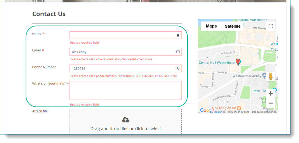 Ensure correct form submission data _ Frontend