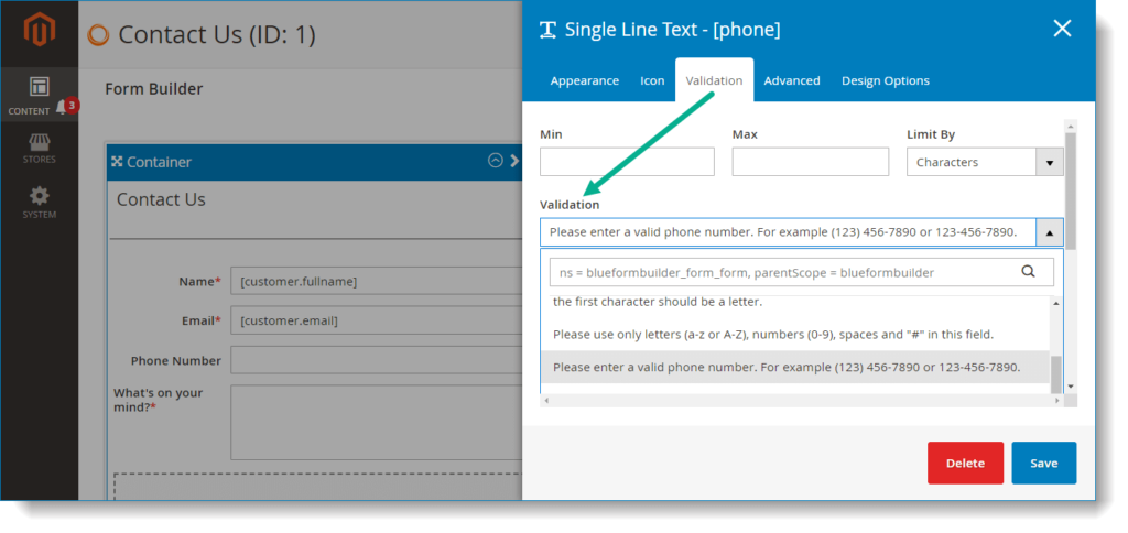 Ensure correct form submission data _ Validation