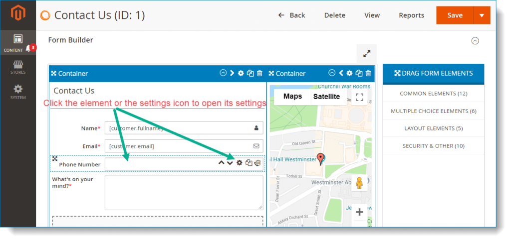 Ensure correct form submission data _ open element settings