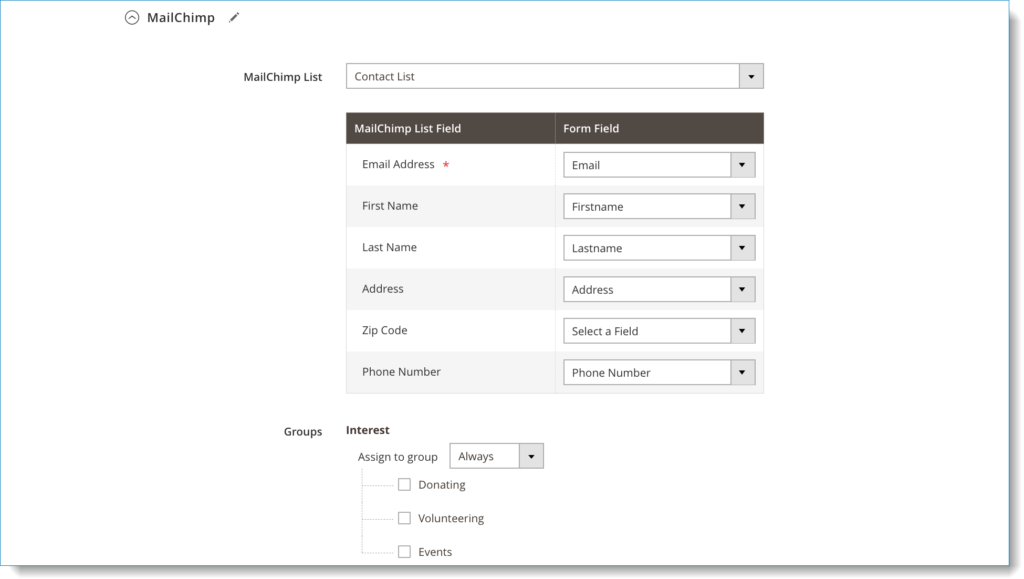 MailChimp plugin _ Seamless integration