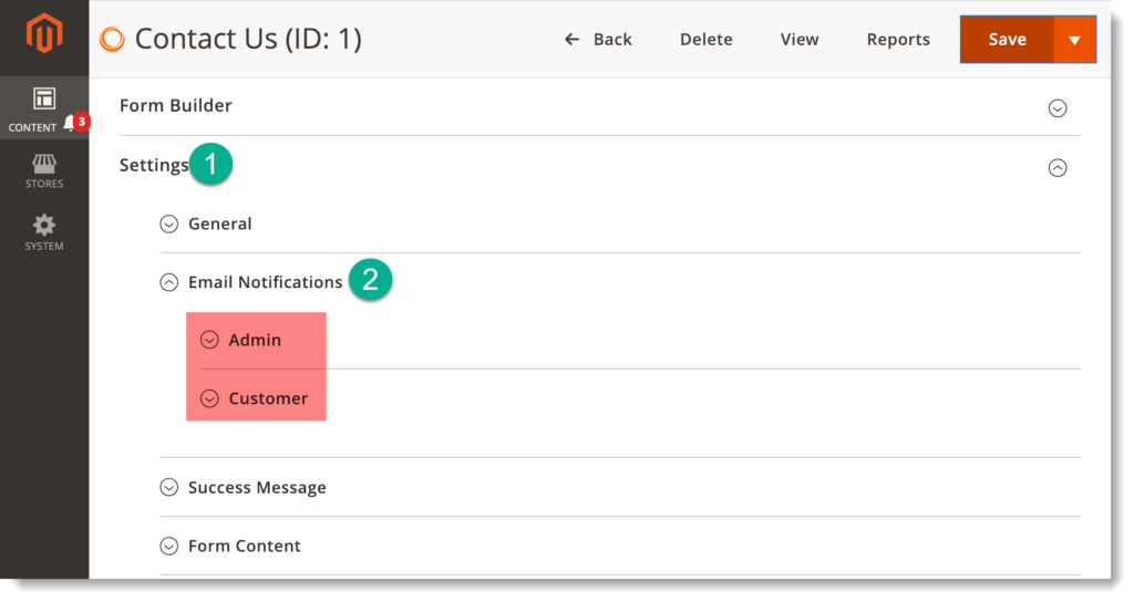 Magento 2 form builder extension _ Settings for email notifications