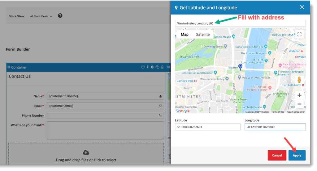Magento 2 form builder _ Quickly get latitude and longitude