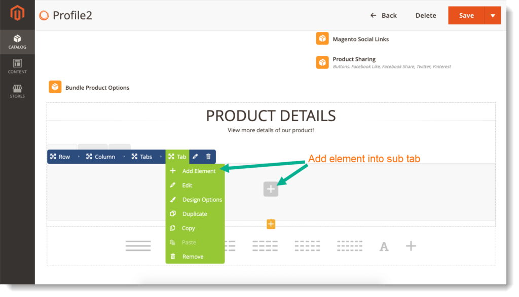 Customize Magento 2 product tabs _ Customize sub tab