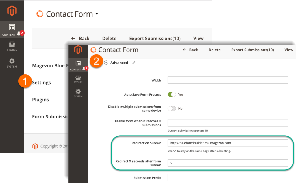 Blue Form Builder 2 Release _ Customize redirect function