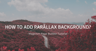 Add parallax background in Magezon Page Builder