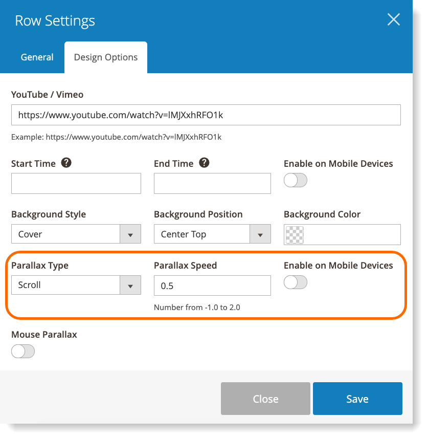 Parallax Options