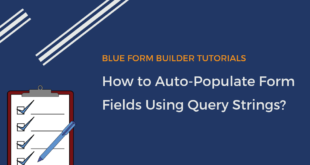 Auto-populate form fields using query strings in Blue Form Builder