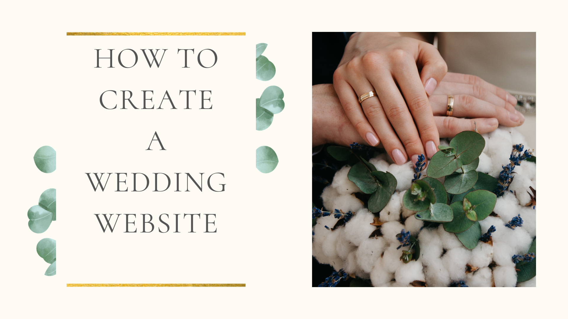 how to create a wedding website