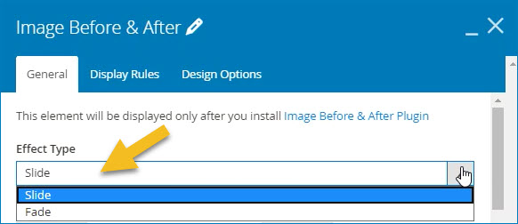 choose effect types