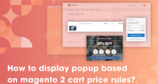 how to display popup based on magento 2 cart price rules