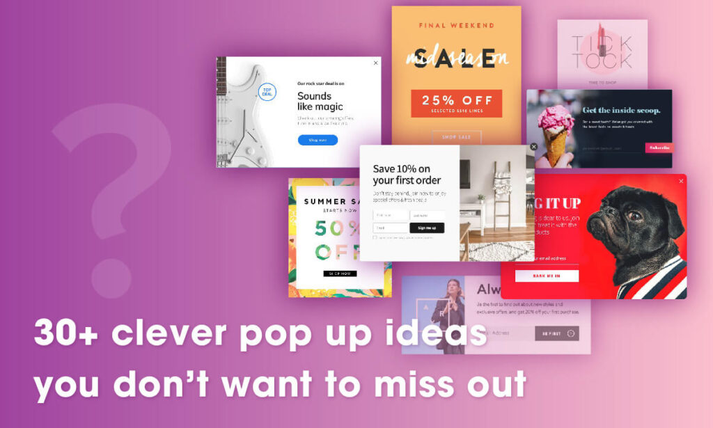 30+ Clever Website Popup Examples - Magezon