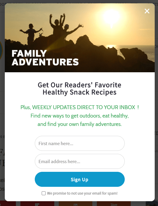 little family adventure popup