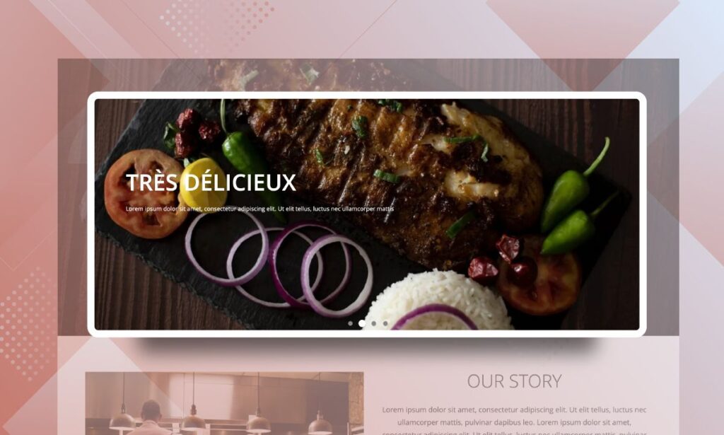Create a restaurant landing page website with Magezon Page Builder