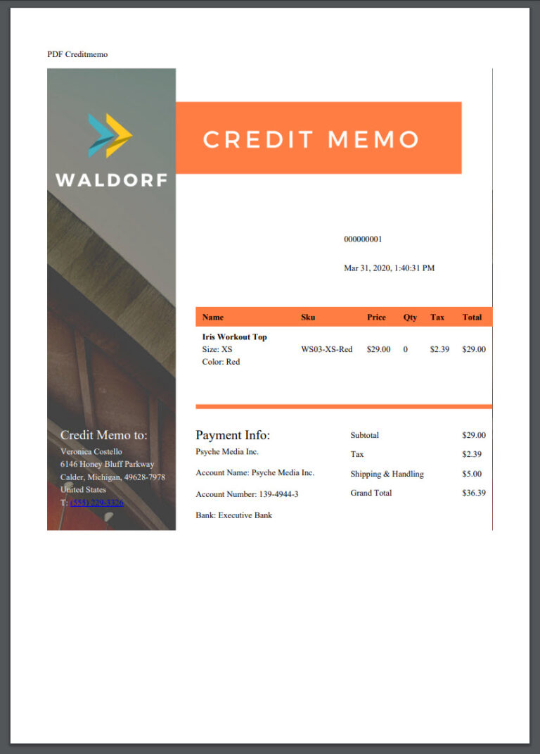 How to Create a Professional Credit Memo With Magento 2 PDF Customizer