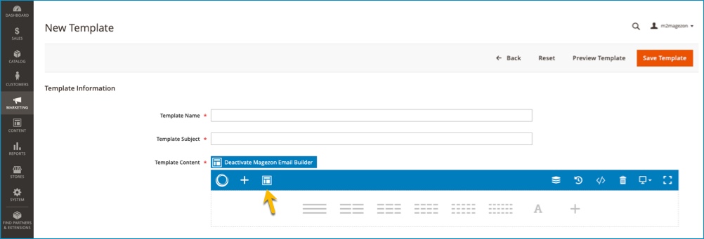 click template symbol