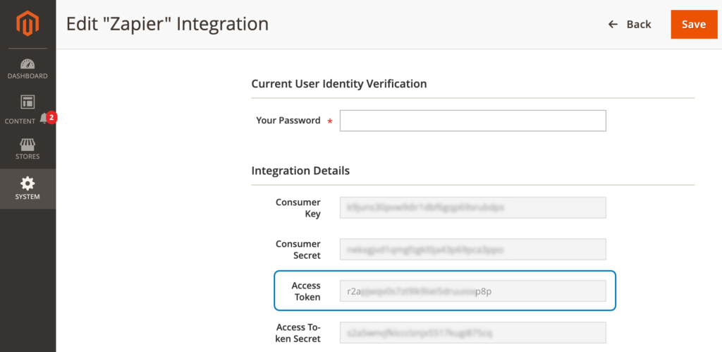 Access token key