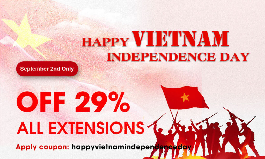 flash sale - happy vietnamese independence day