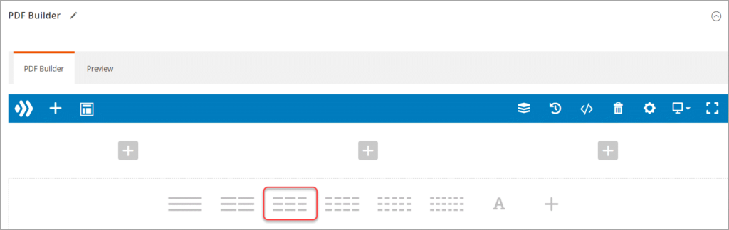 Add the row with 3 columns