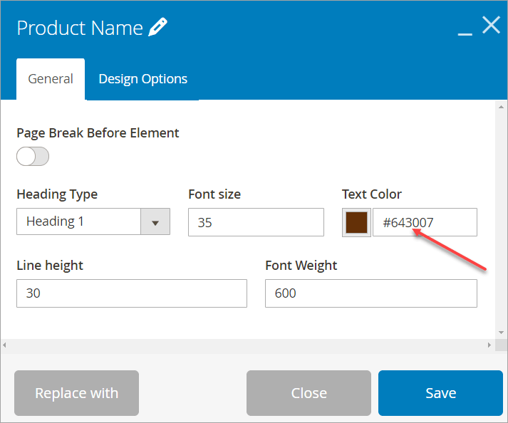 Product Name in Magento Product Page PDF Builder