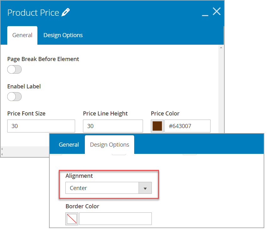 Product Price setting in Magento Product Page PDF Builder