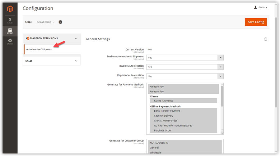 Span Magezon extensions >> Auto Invoice & Shipment