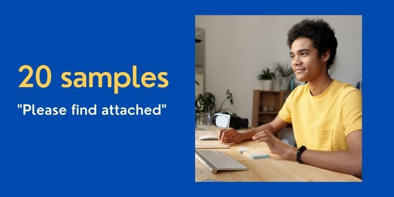How to write email with attachment sample