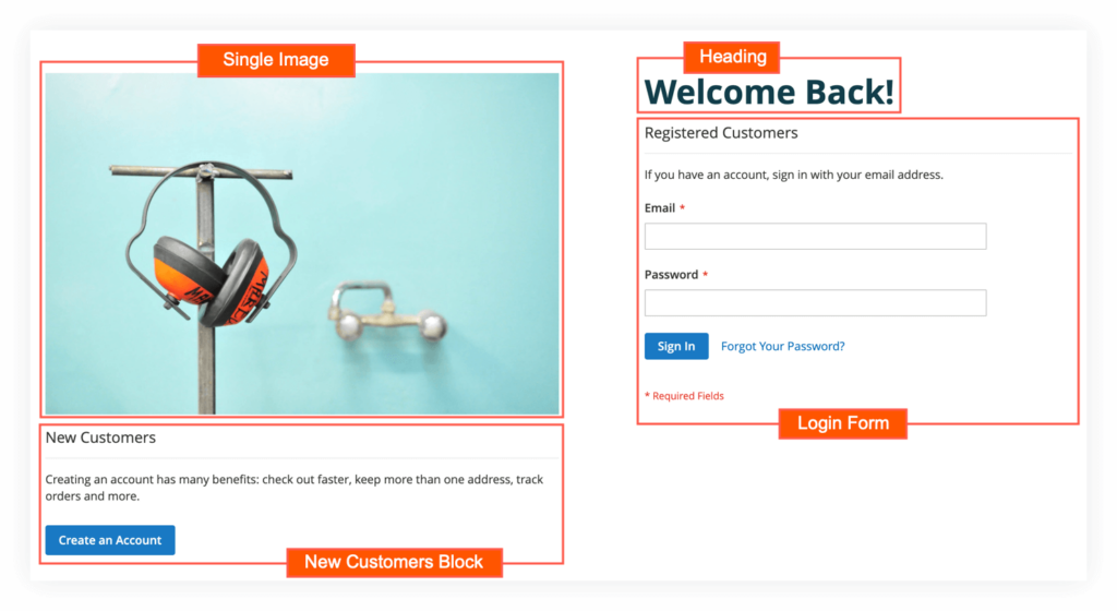 Login page in Magento 2 Login & Registration Page