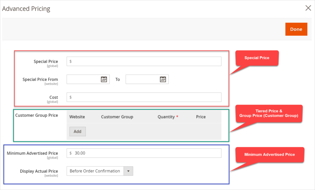 Advanced Pricing Page