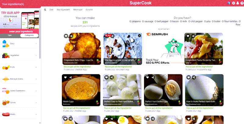 Supercook free entertainment sites