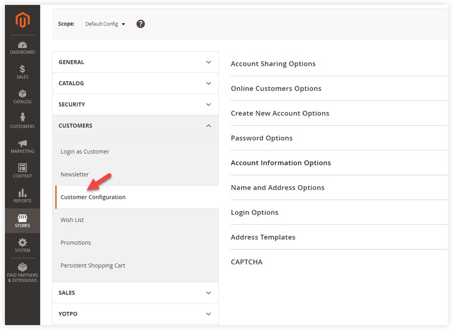 Span Customers >> Customer Configuration