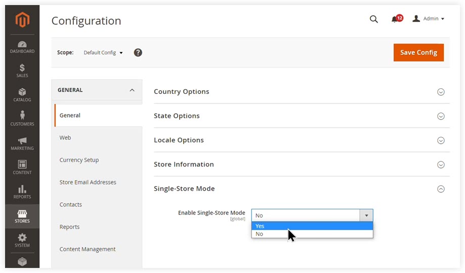 Enable Single-Store Mode