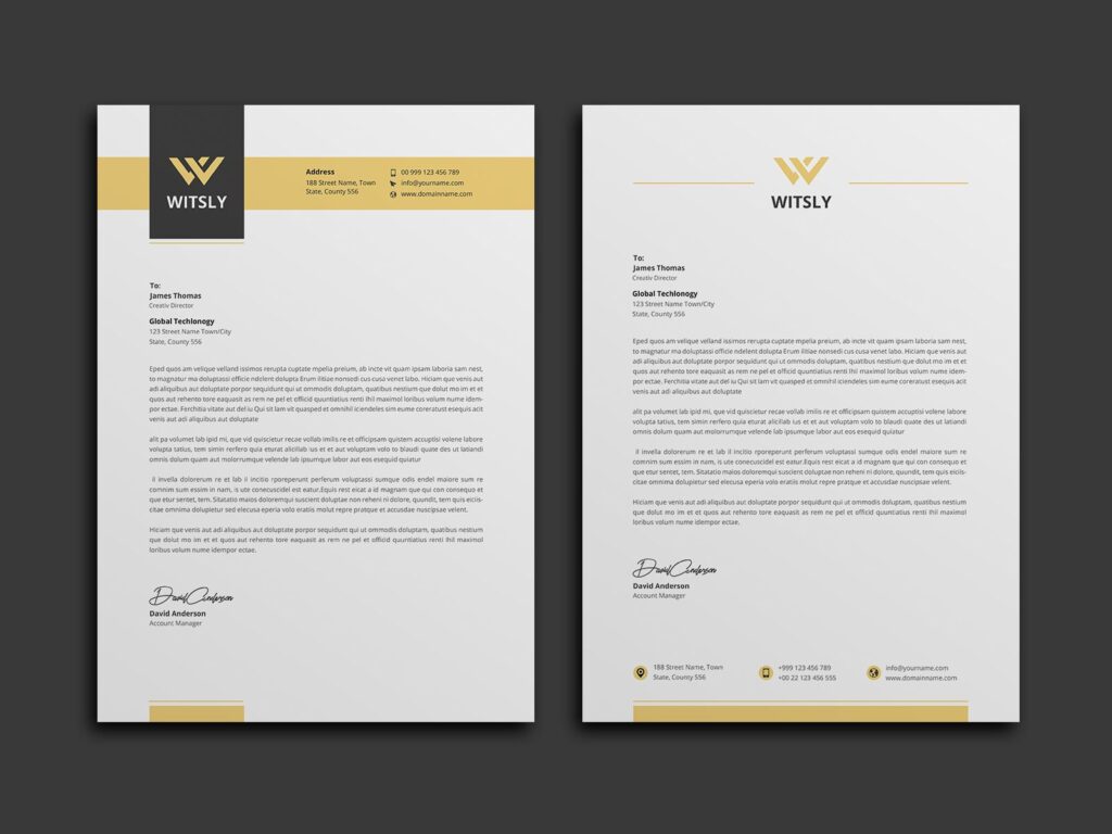 marketing materials - letterhead 