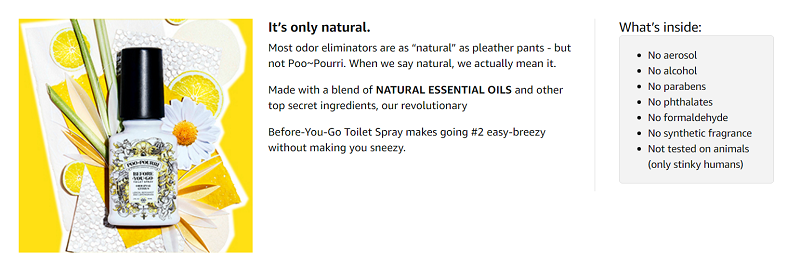 Poo Pourri creative product description