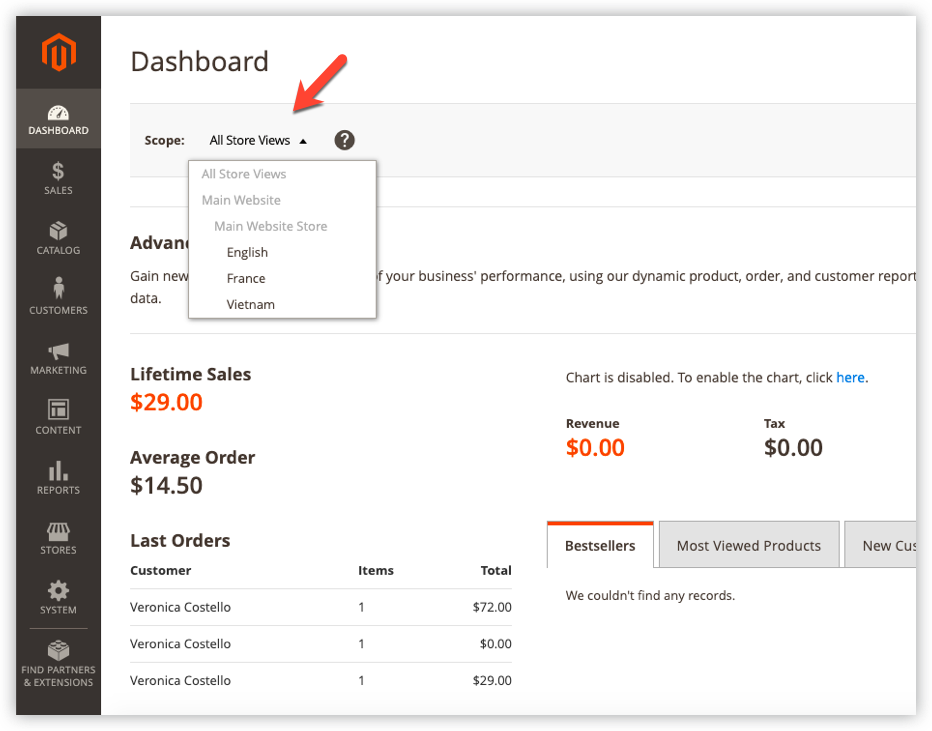 Where to see the scope | Magento 2 scope config