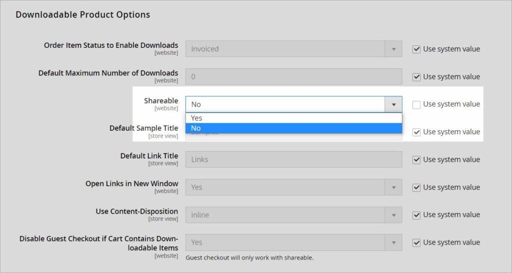 sharable-configuration