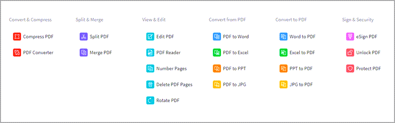 Small PDF Converter helps you convert common Microsoft Office formats like Word, PDF, PPT, Excel to PDF and vice versa. 