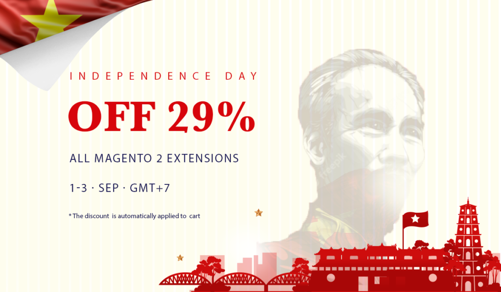 29% off all Magento 2 extensions - Vietnam independence day