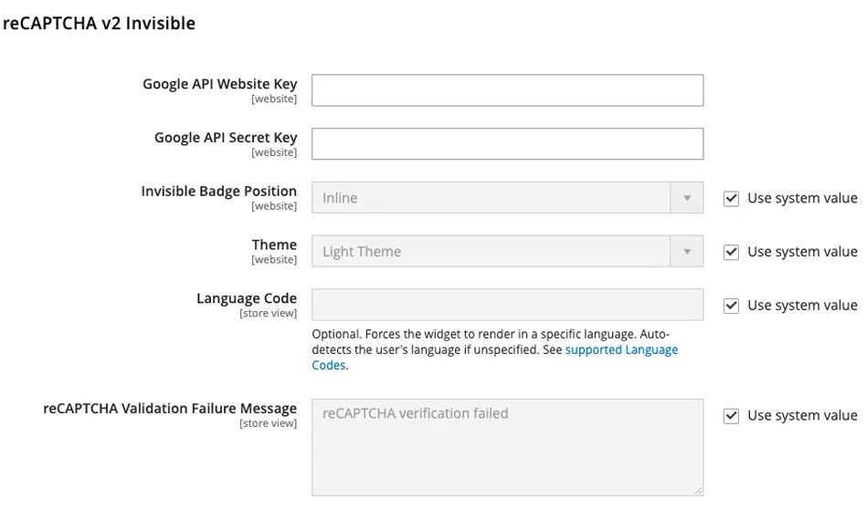 Magento 2.4.3 release - reCAPTCHA