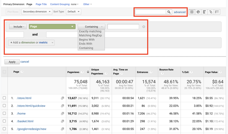 GA-bounce-rate-advanced-search