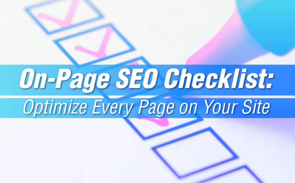 checklist for on page seo