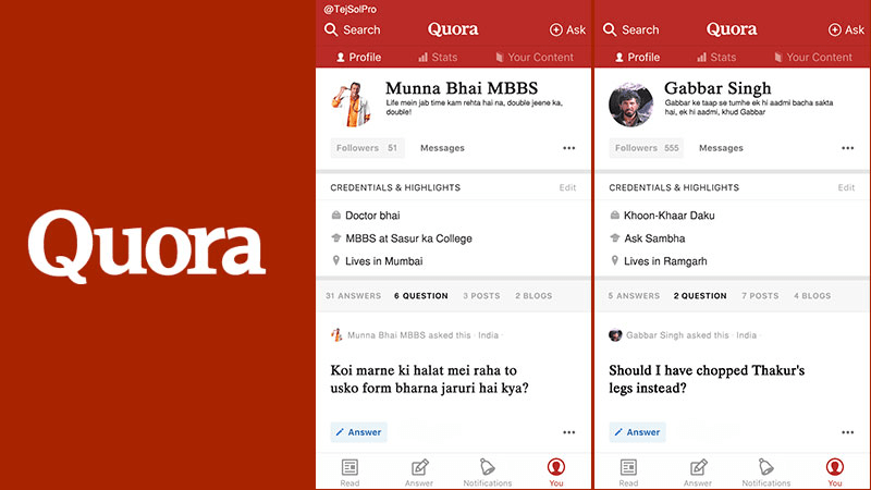 Quora-interface