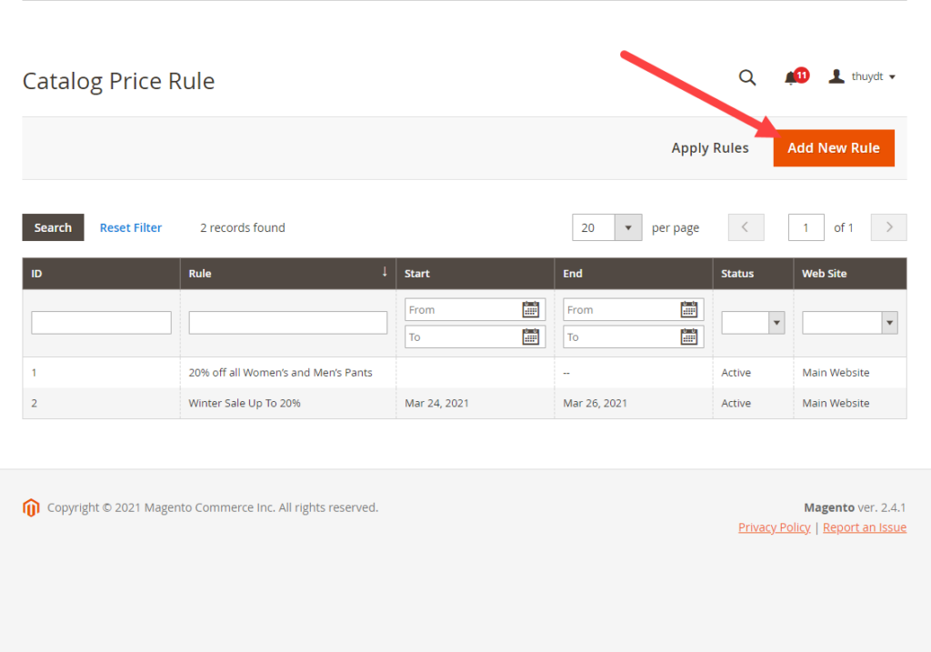 Extend Catalog Rule Conditions