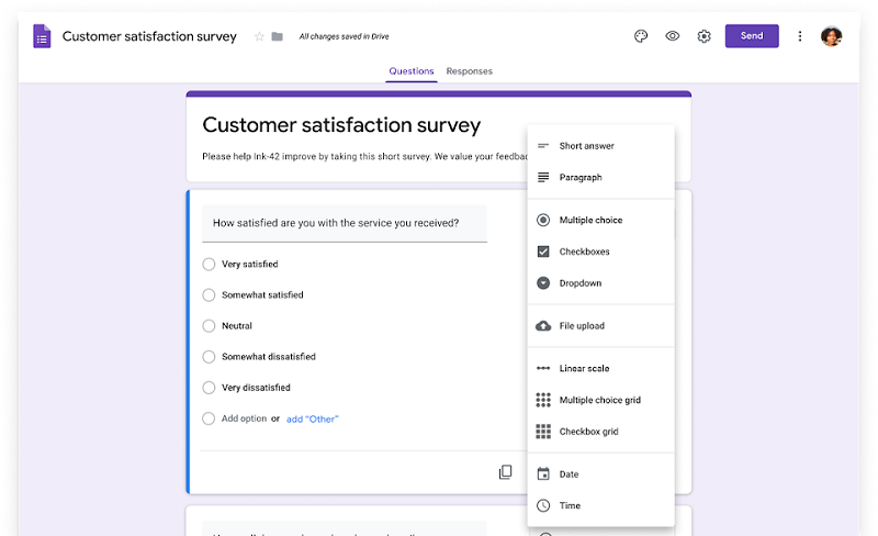 Google Forms for businesses